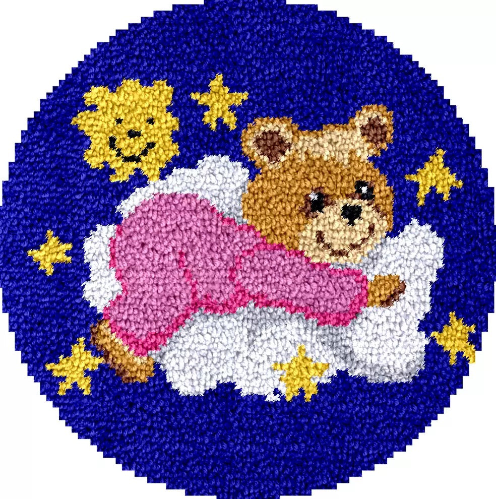 Latch Hook Rug Kit - Cute Little Bear