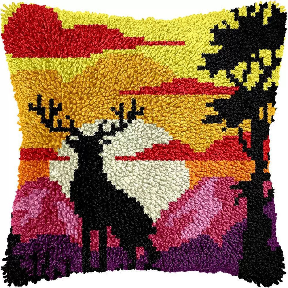 Latch Hook Pillow Kits - Deer