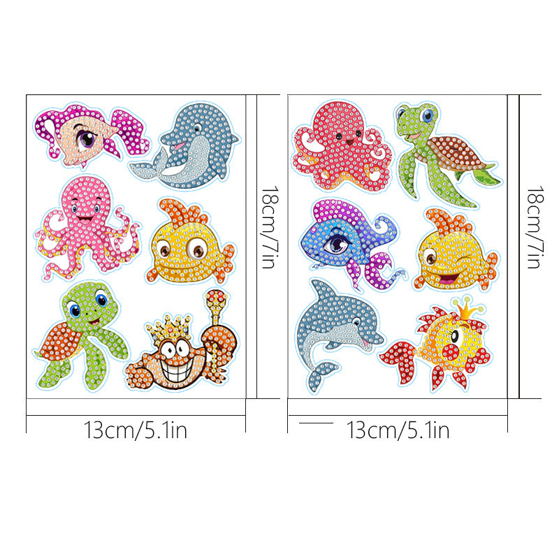 Diamond Painting Stickers Cute Sea Creature