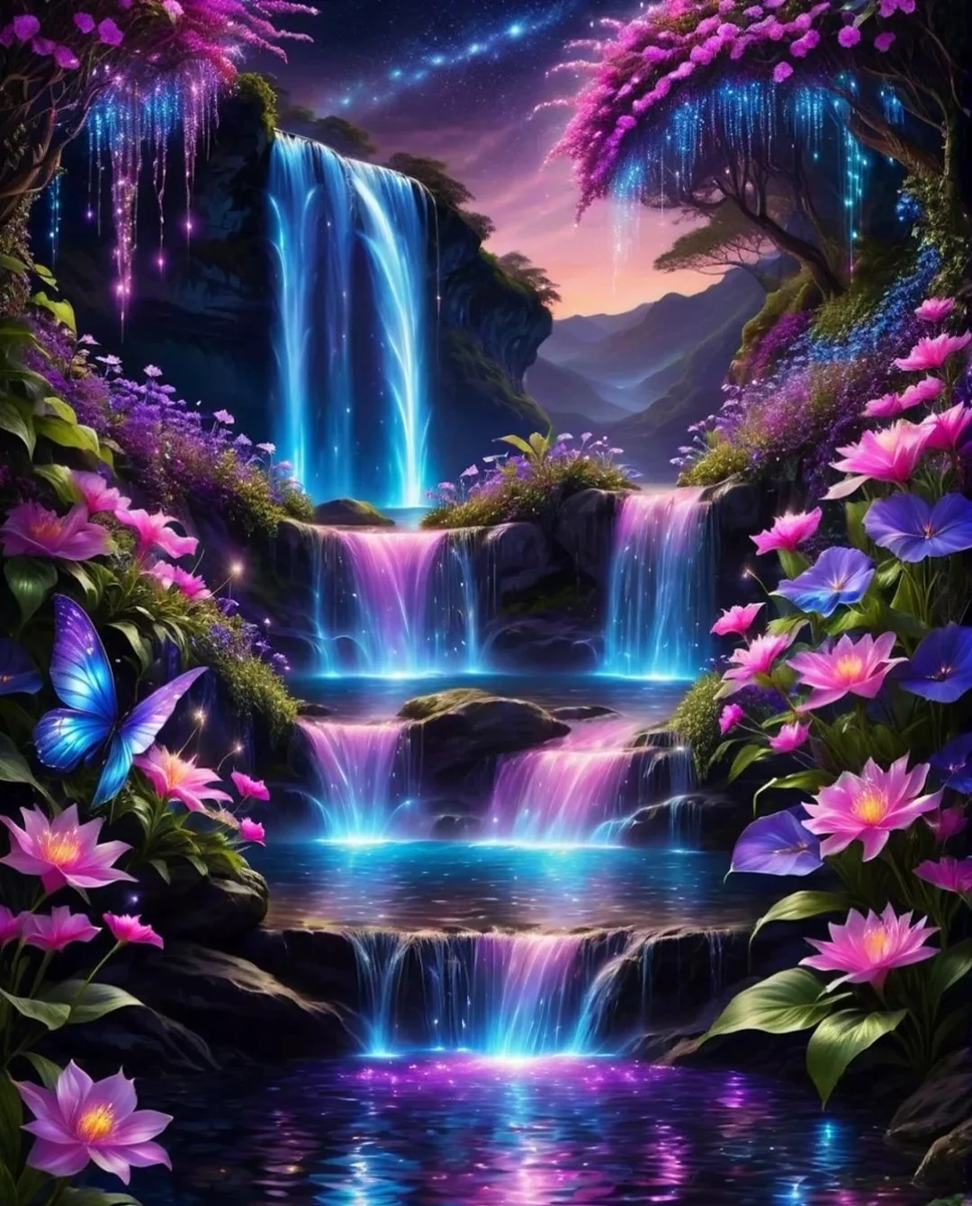 DIY Diamond Painting Kits - Prachtige Watervallen
