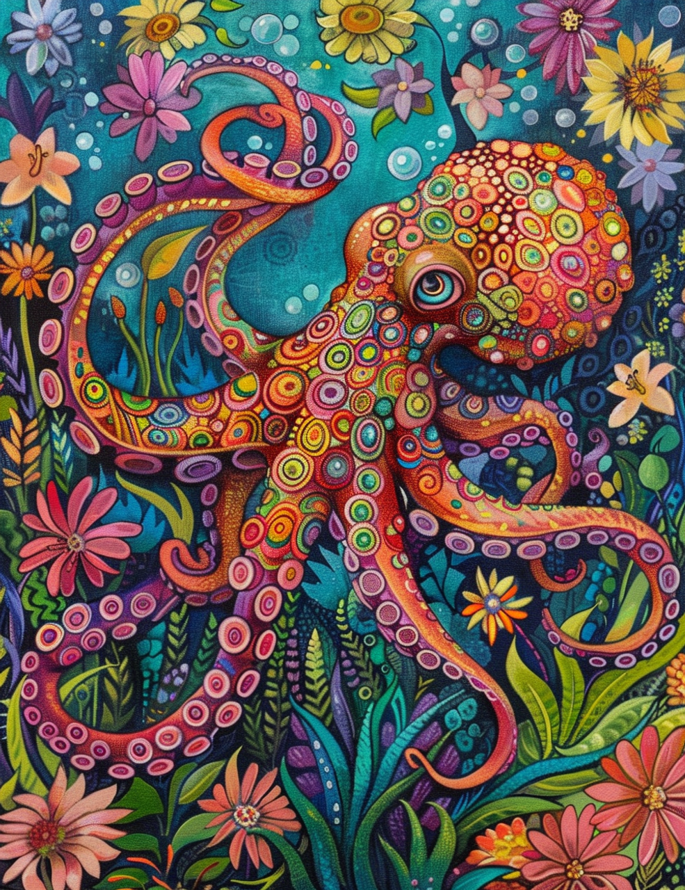 DIY Diamond Painting Kits - Abstract Octopus