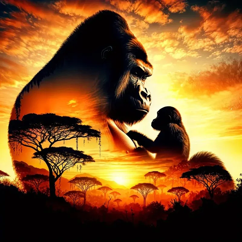 DIY Diamond Painting Kits - Abstract Gorilla