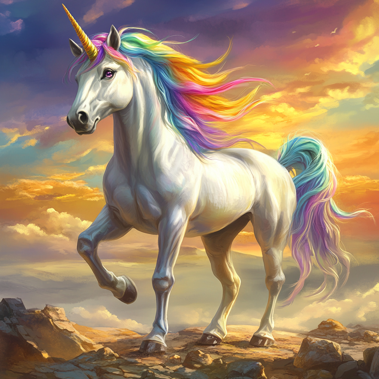 DIY Diamond Painting Kits - Rainbow Unicorn