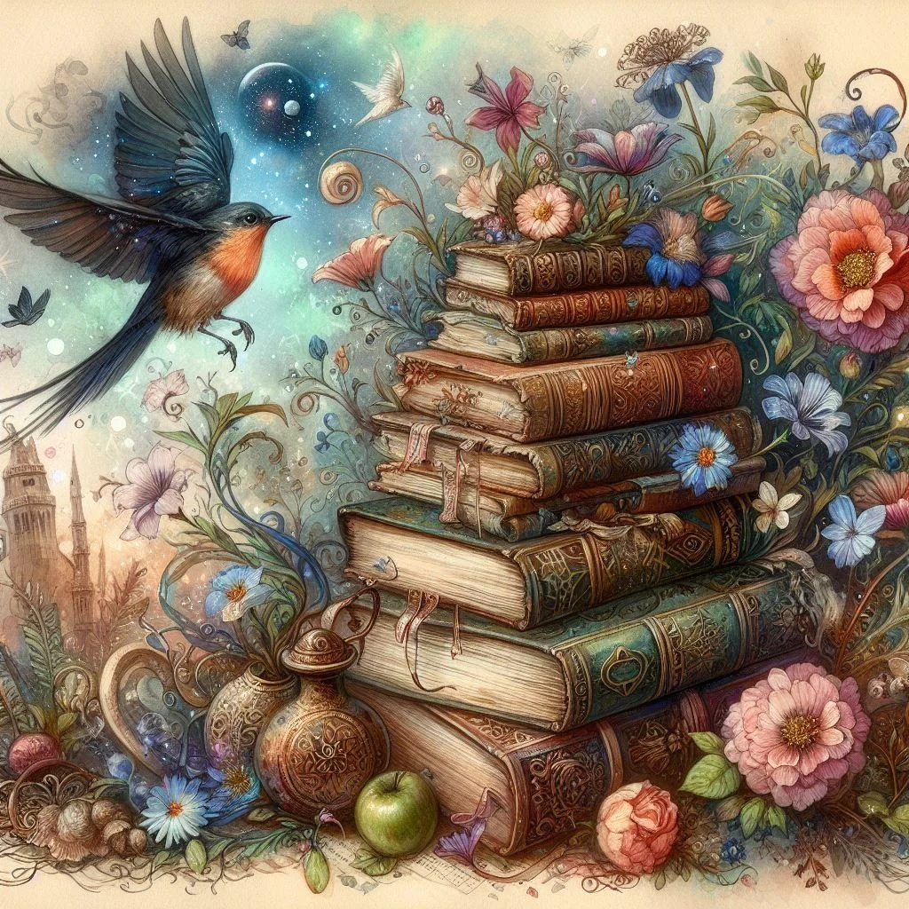 DIY Diamond Painting Kits - Birds and Books