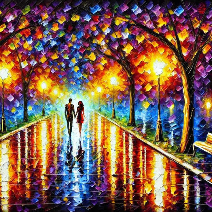 Painting By Numbers Kit - Abstract Street View