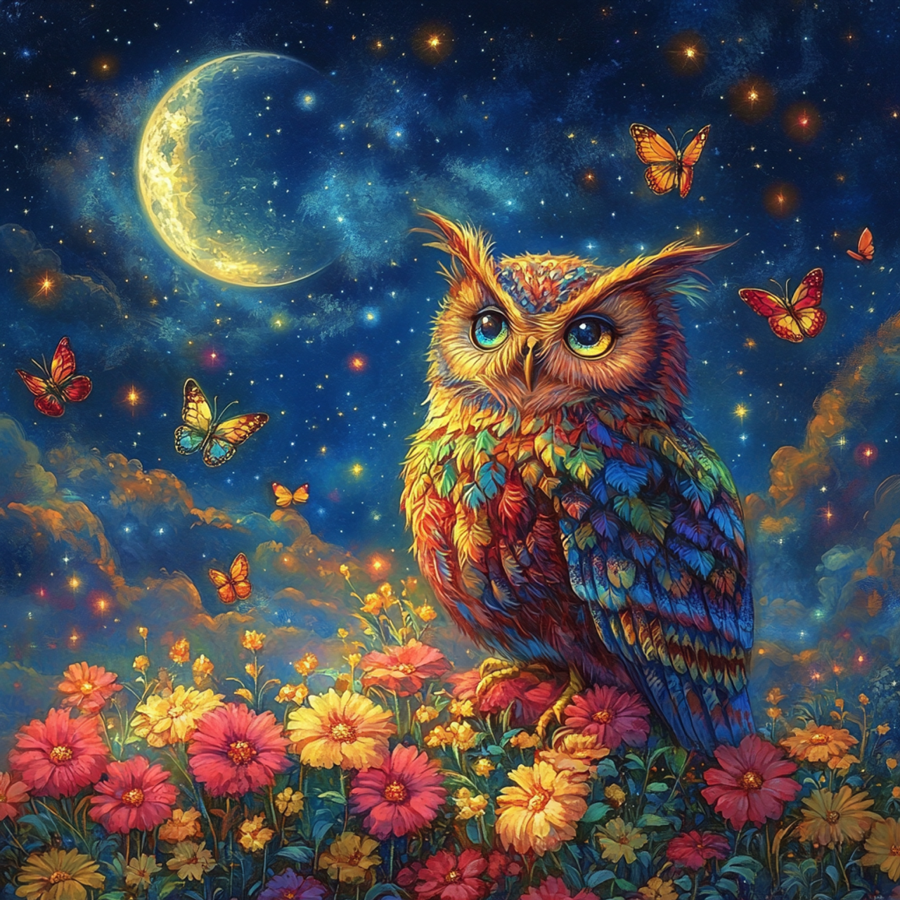 DIY Diamond Painting Kits - Owl