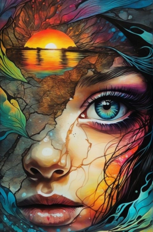 DIY Diamond Painting Kits - Abstract Woman Face