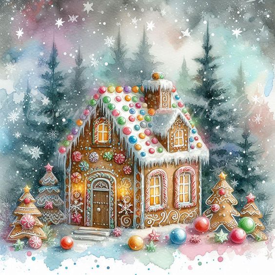 DIY Diamond Painting Kits - Christmas Cottage