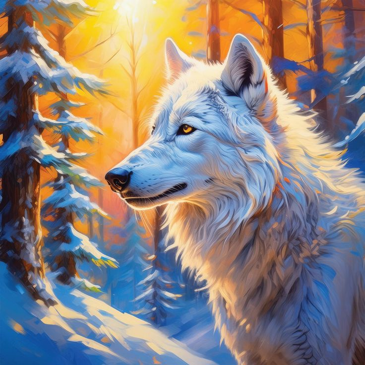 DIY Diamond Painting Kits - Wolf