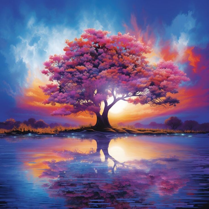 DIY Diamond Painting Kits - Pink Tree