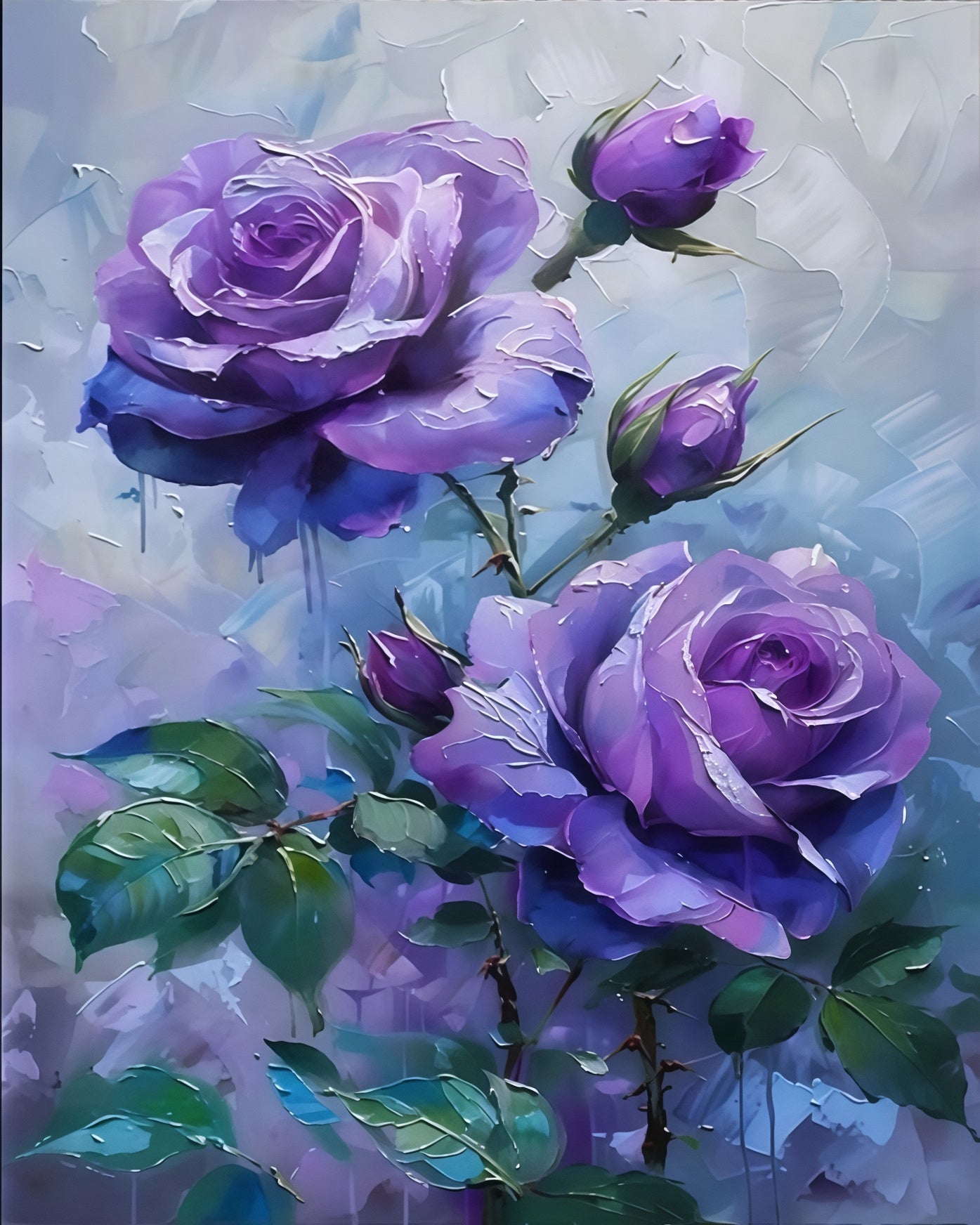Painting By Numbers Kit - Abstract Rose