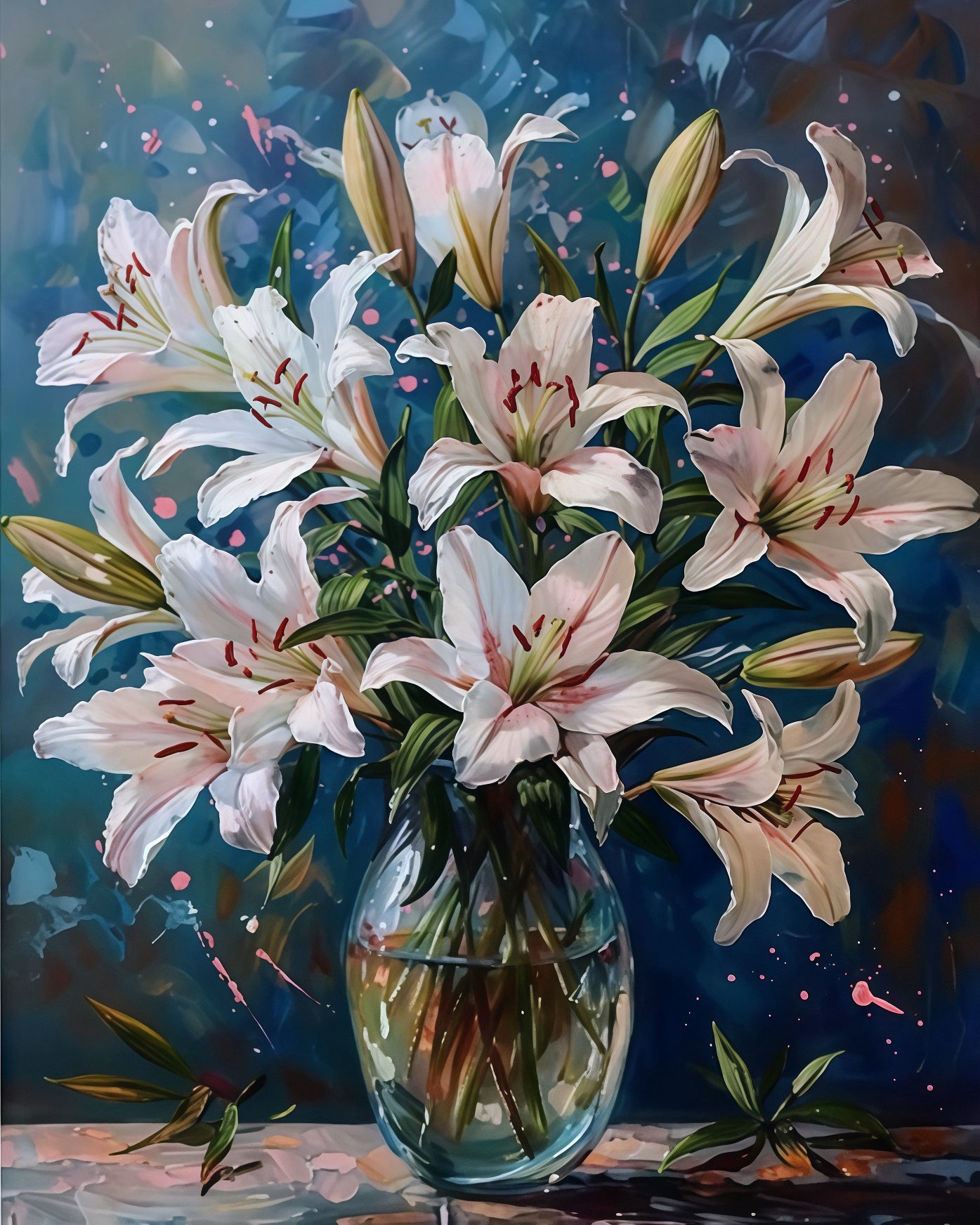 Painting By Numbers Kit - Flowers