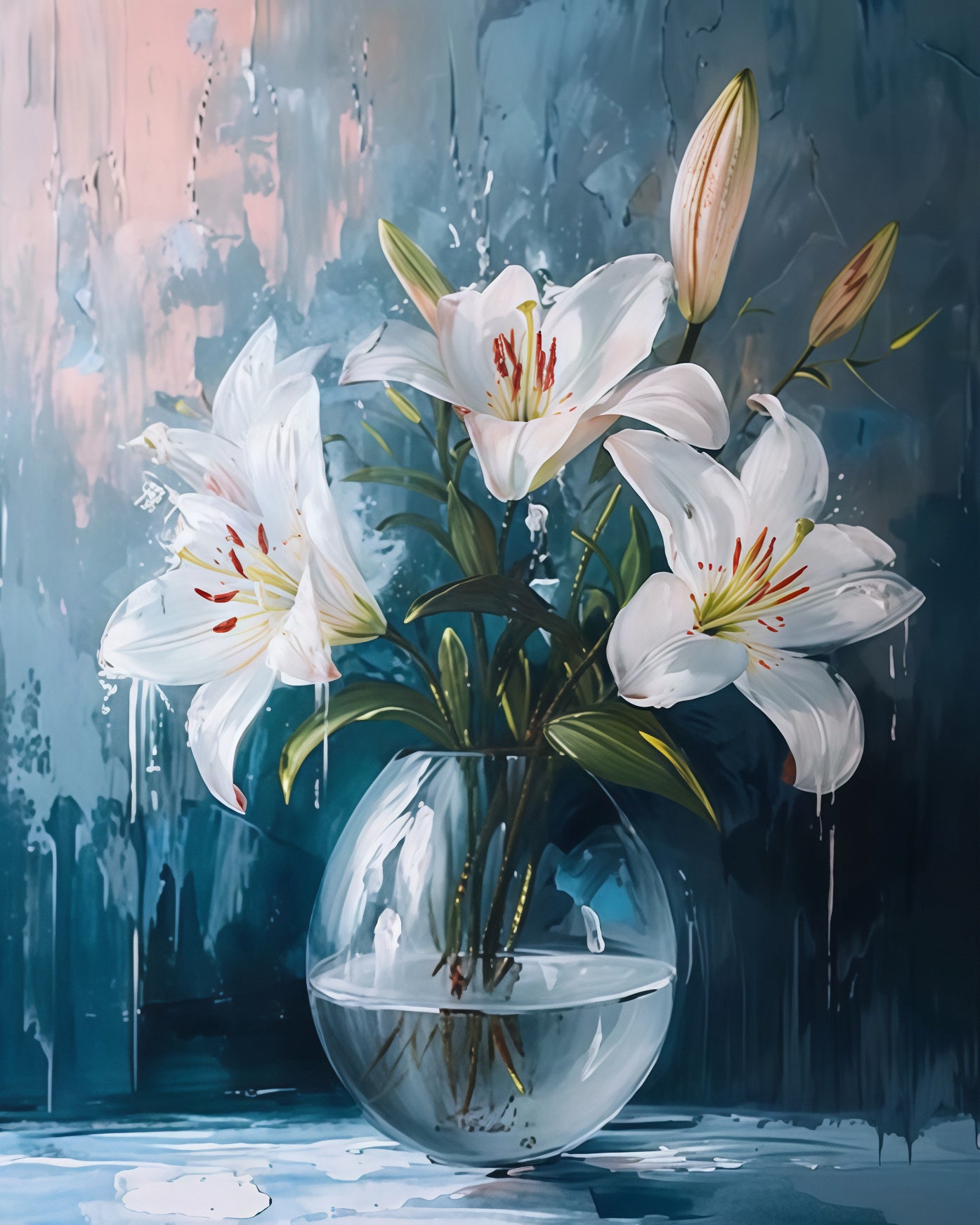 Painting By Numbers Kit - Flowers