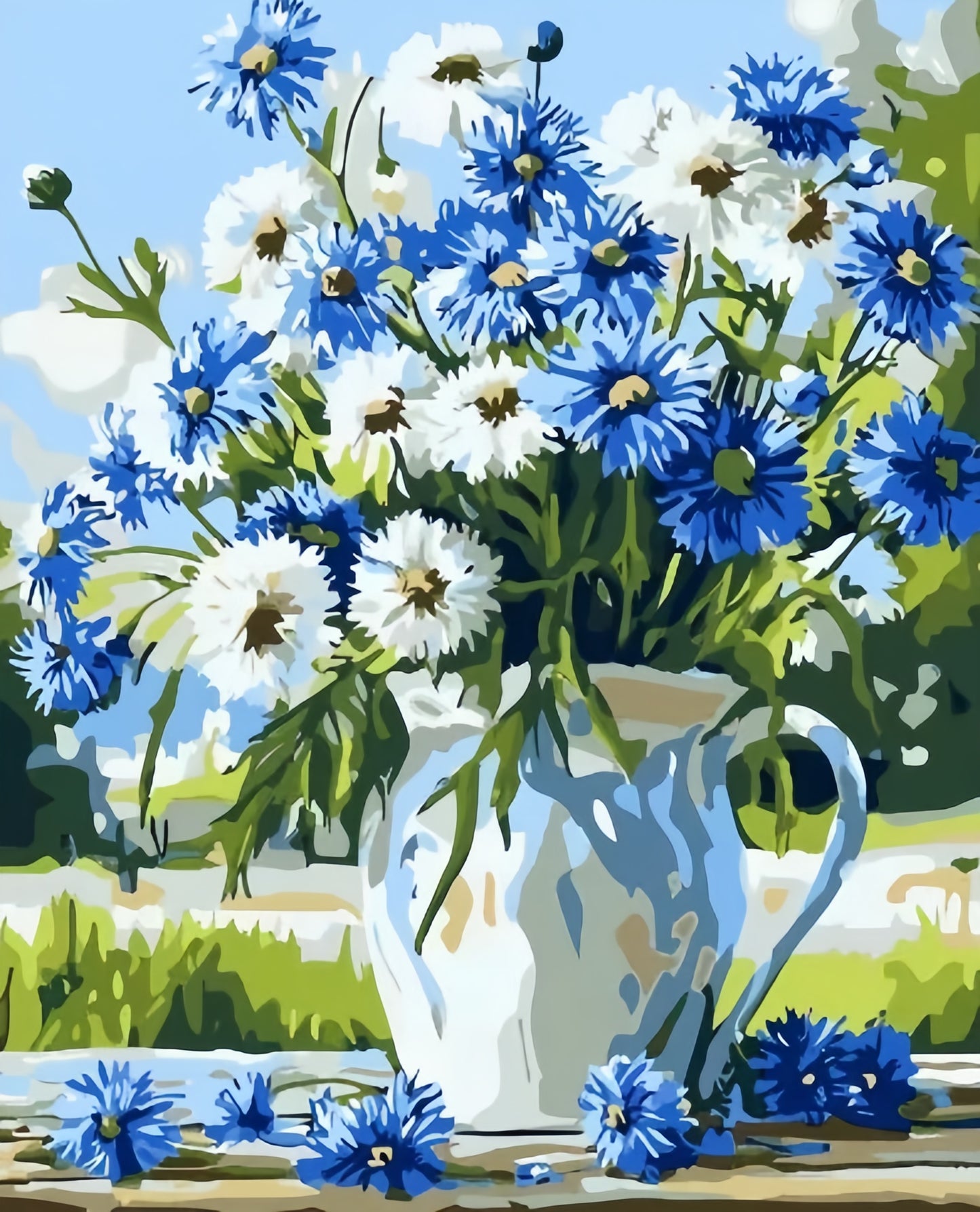 Painting By Numbers Kit - Flowers