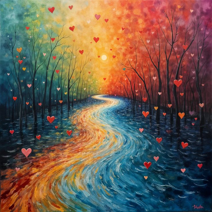 DIY Diamond Painting Kits - Abstract Colorful Landscape