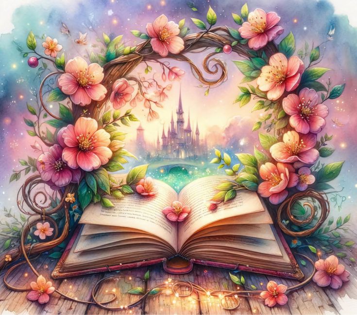 DIY Diamond Painting Kits - Flowers And Book