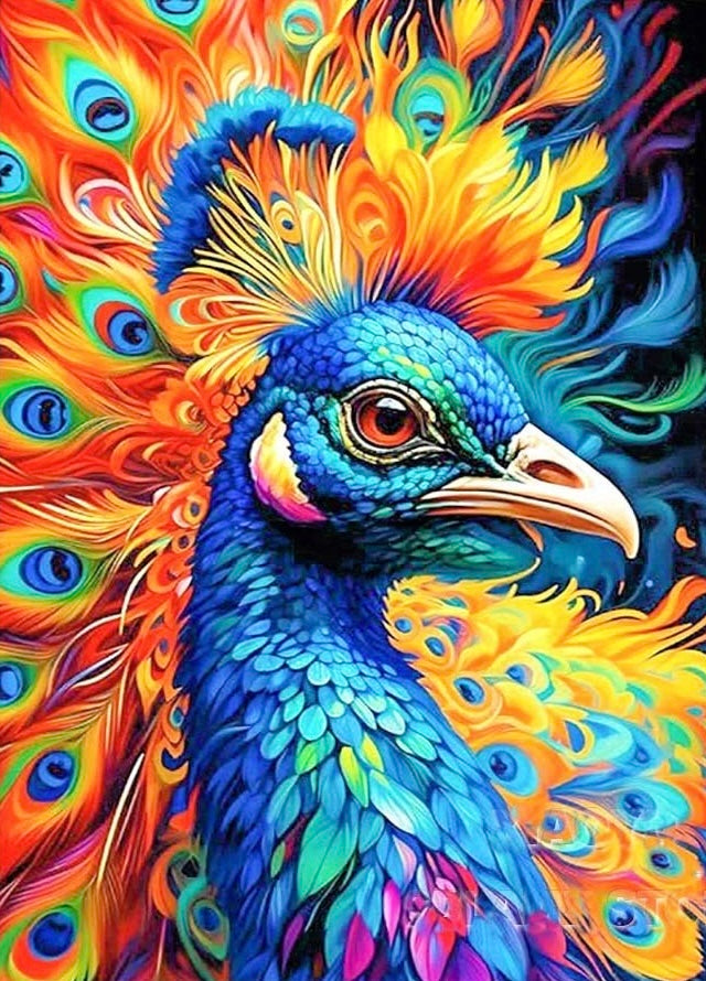 DIY Diamond Painting Kits - Peacocks