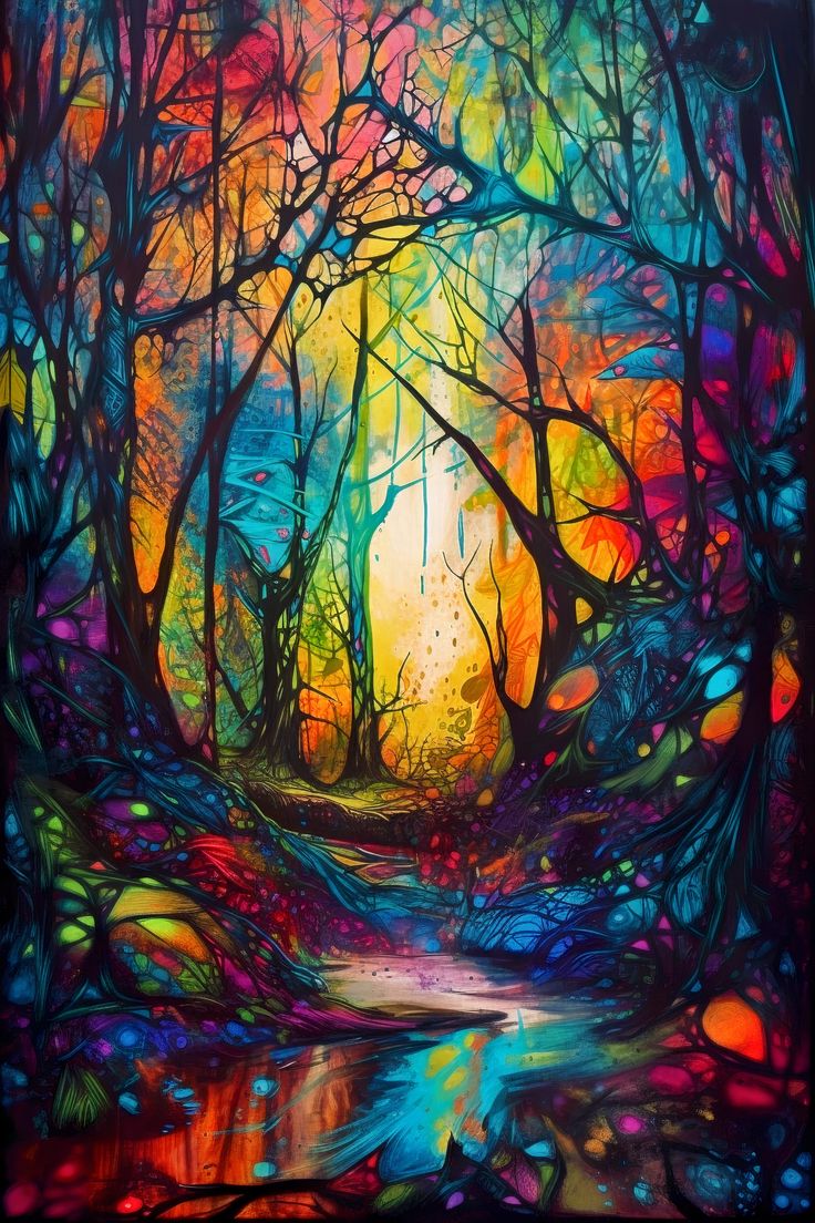 DIY Diamond Painting Kits - Abstract Forest