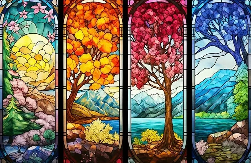 DIY Diamond Painting Kits - Four Seasons Tree