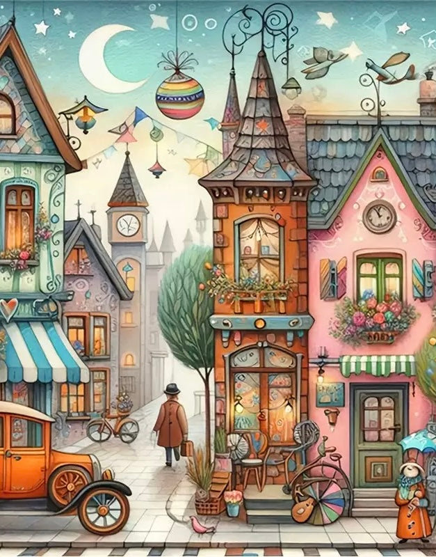 DIY Diamond Painting Kits - Abstract Town