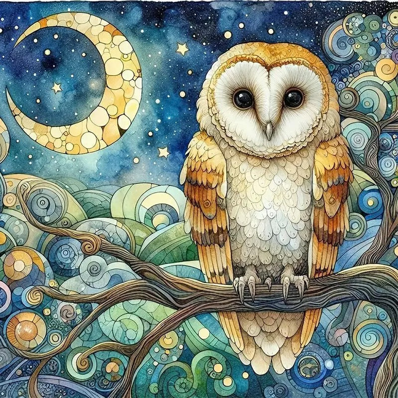 DIY Diamond Painting Kits - Owl