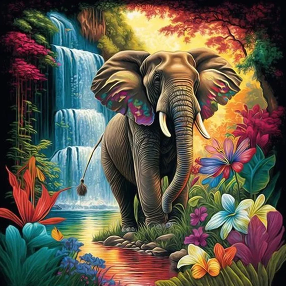 DIY Diamond Painting Kits - Elephant