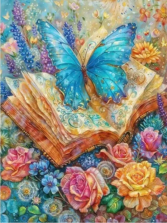 DIY Diamond Painting Kits - Butterflies and Books