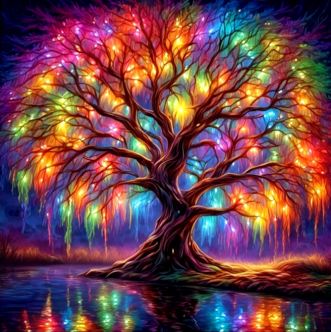DIY Diamond Painting Kits - Abstract Gekleurde Bomen