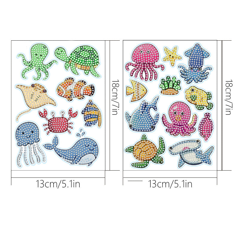 Diamond Painting Stickers Cute Sea Creature
