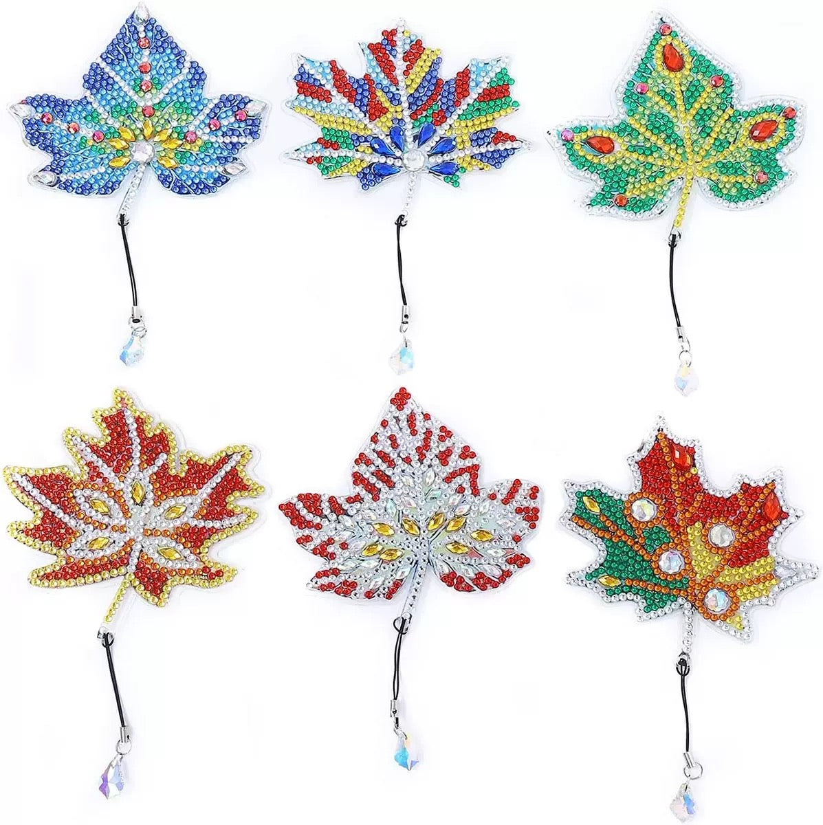 Diamond Painting Art Bookmark-Maple Leaf (6pcs/Set)