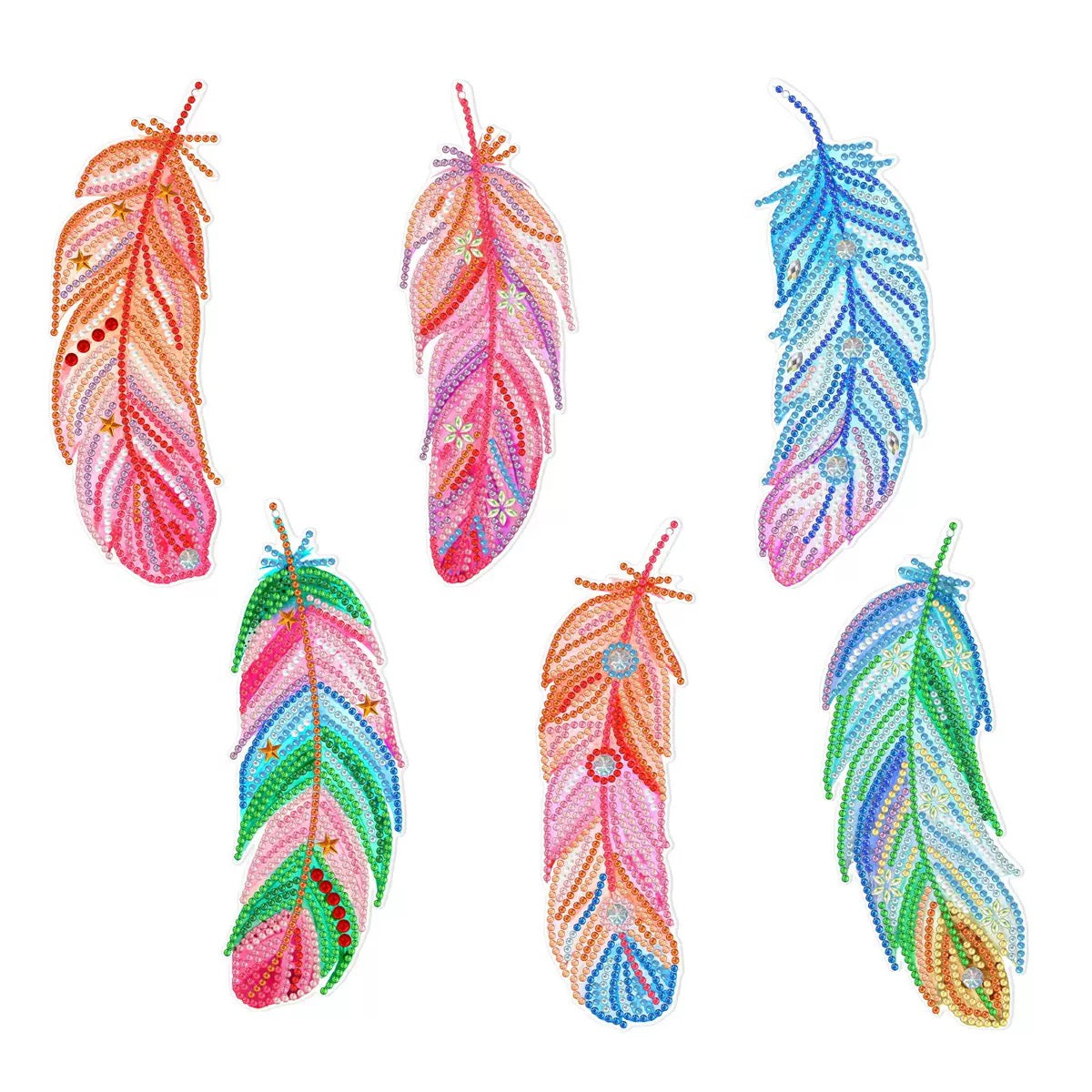 Diamond Painting Art Bookmark-Feathers (6pcs/Set)