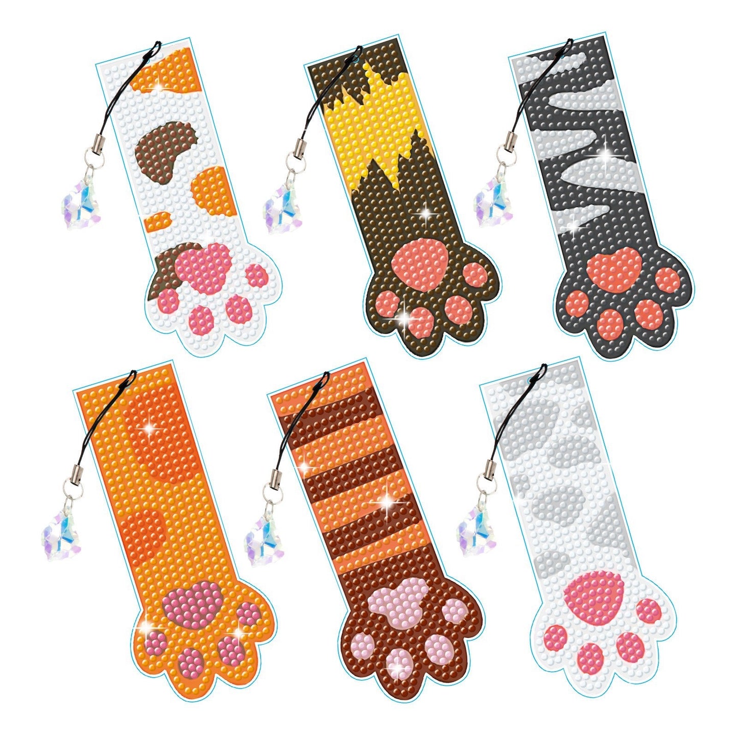 Diamond Painting Art Bookmark-Cat's Claw(6pcs/Set)