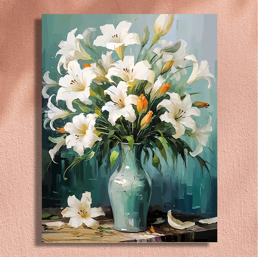 Painting By Numbers Kit - Flowers