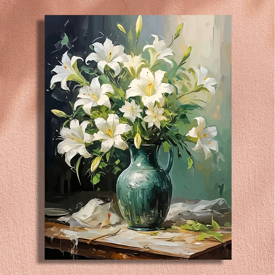 Painting By Numbers Kit - Flowers