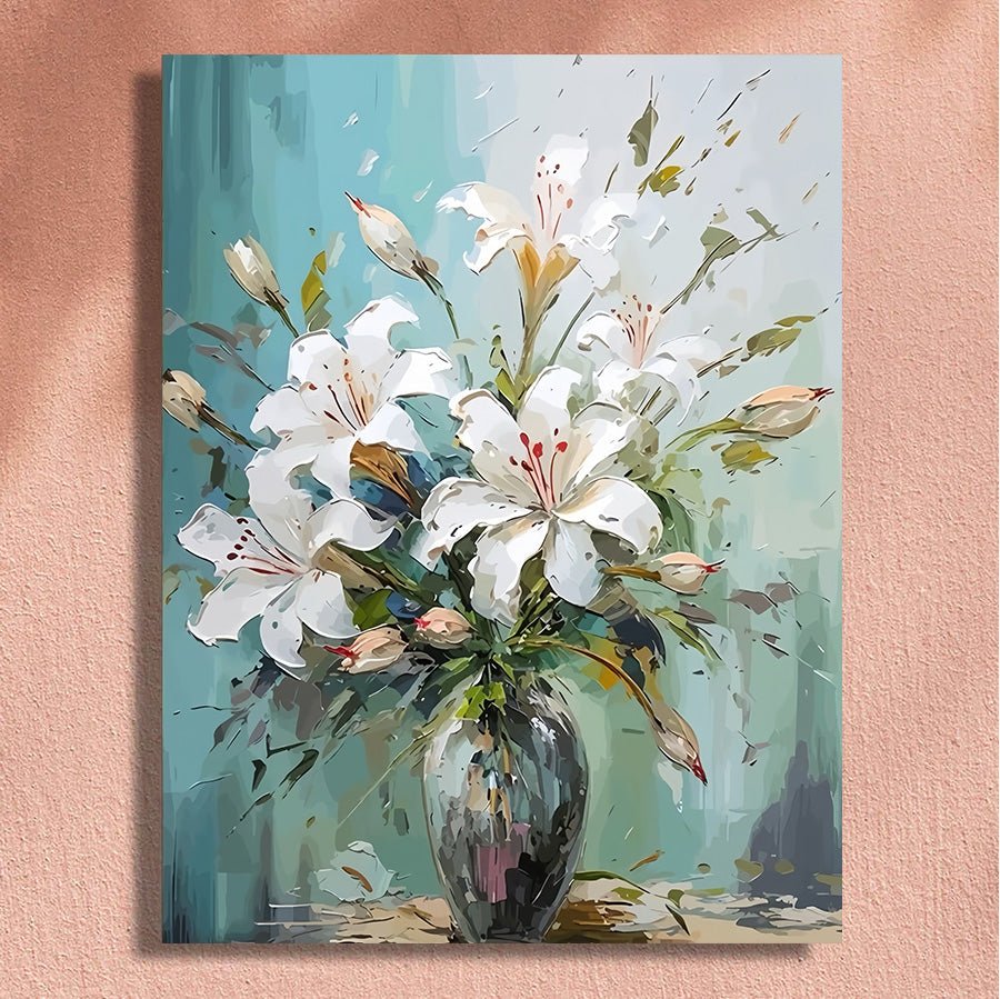 Painting By Numbers Kit - Flowers