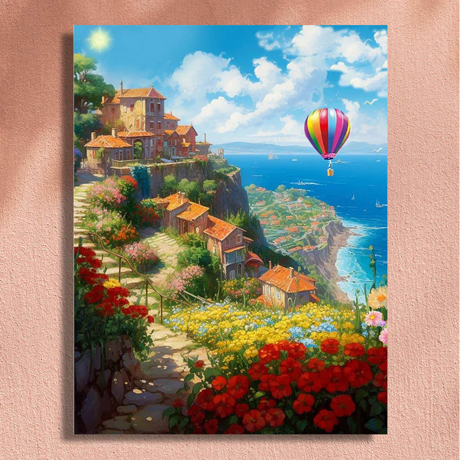 Painting By Numbers Kit - Seaside Villa