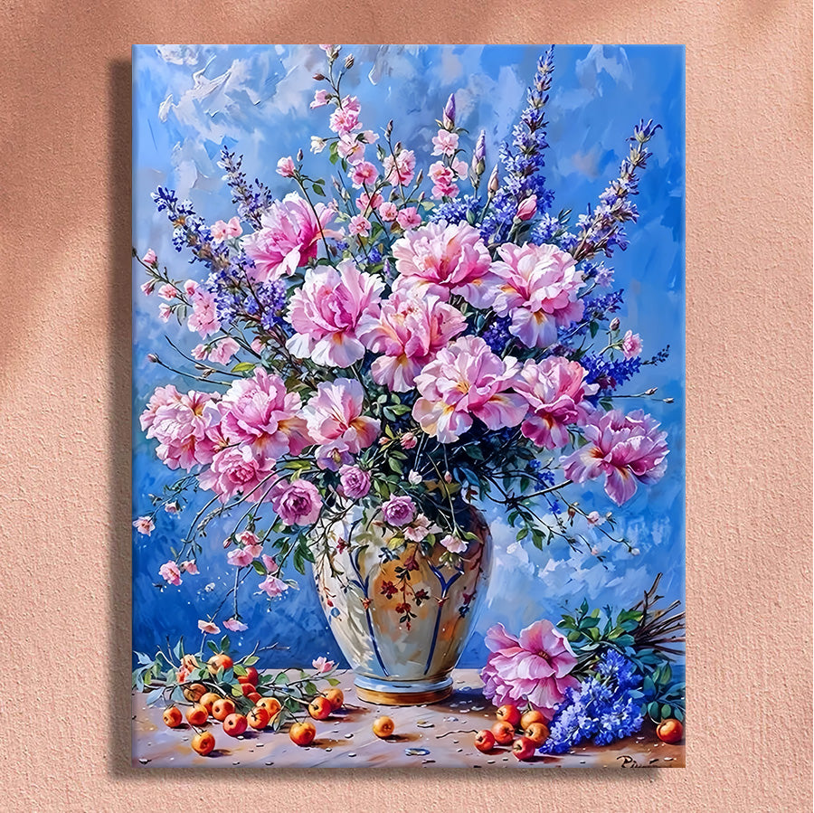 Painting By Numbers Kit - Flowers