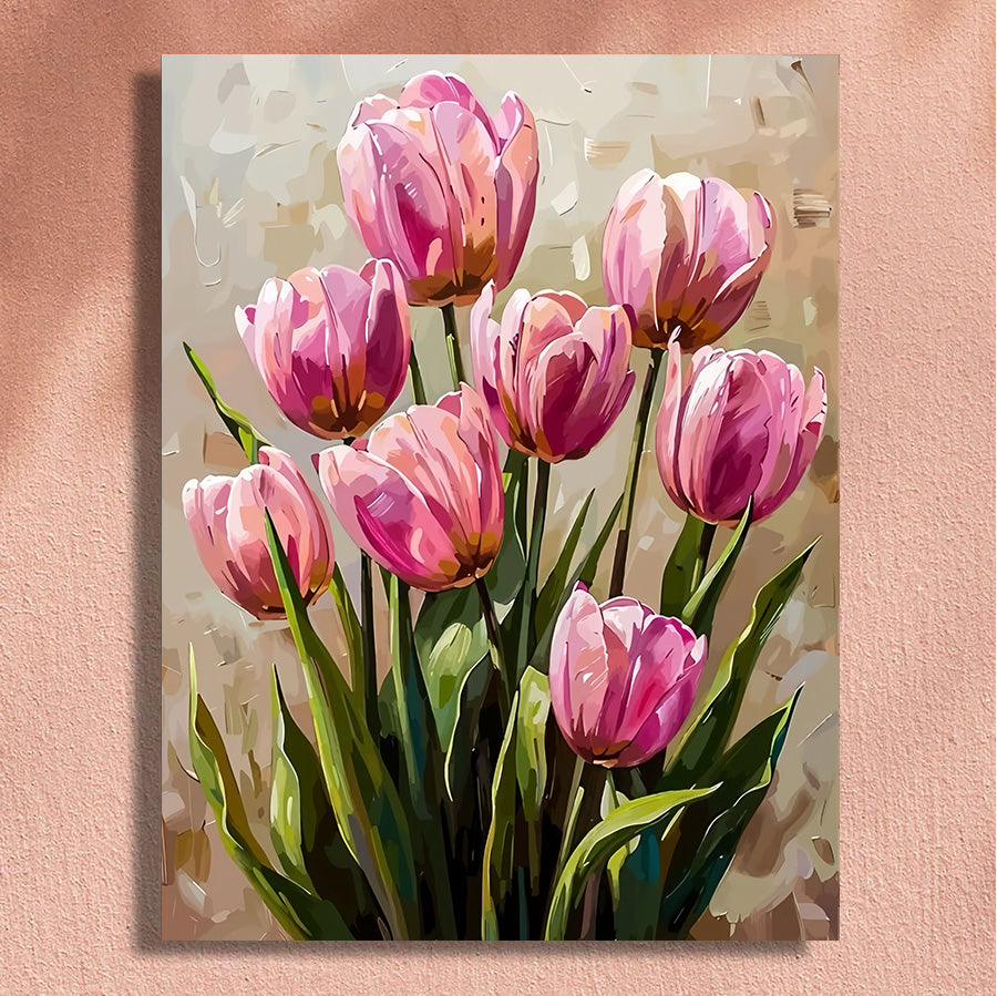 Painting By Numbers Kit - Flowers