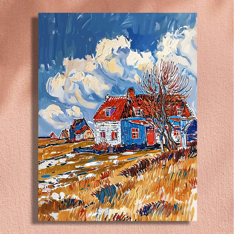 Painting By Numbers Kit - Abstract House