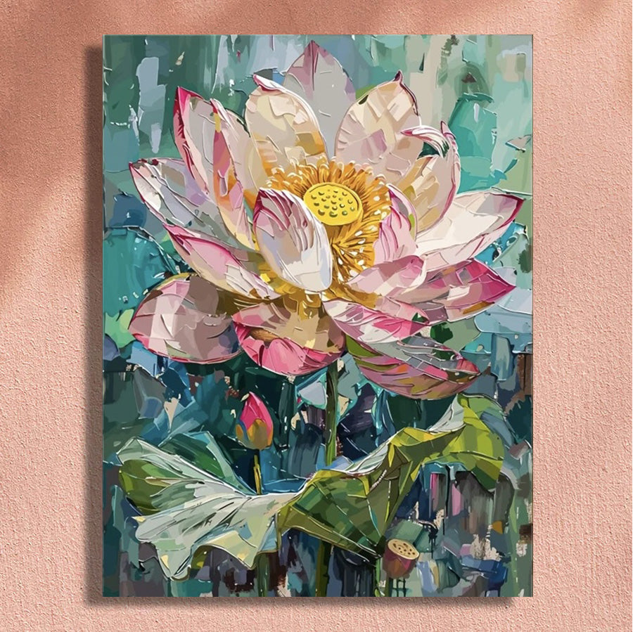 Painting By Numbers Kit - Lotus