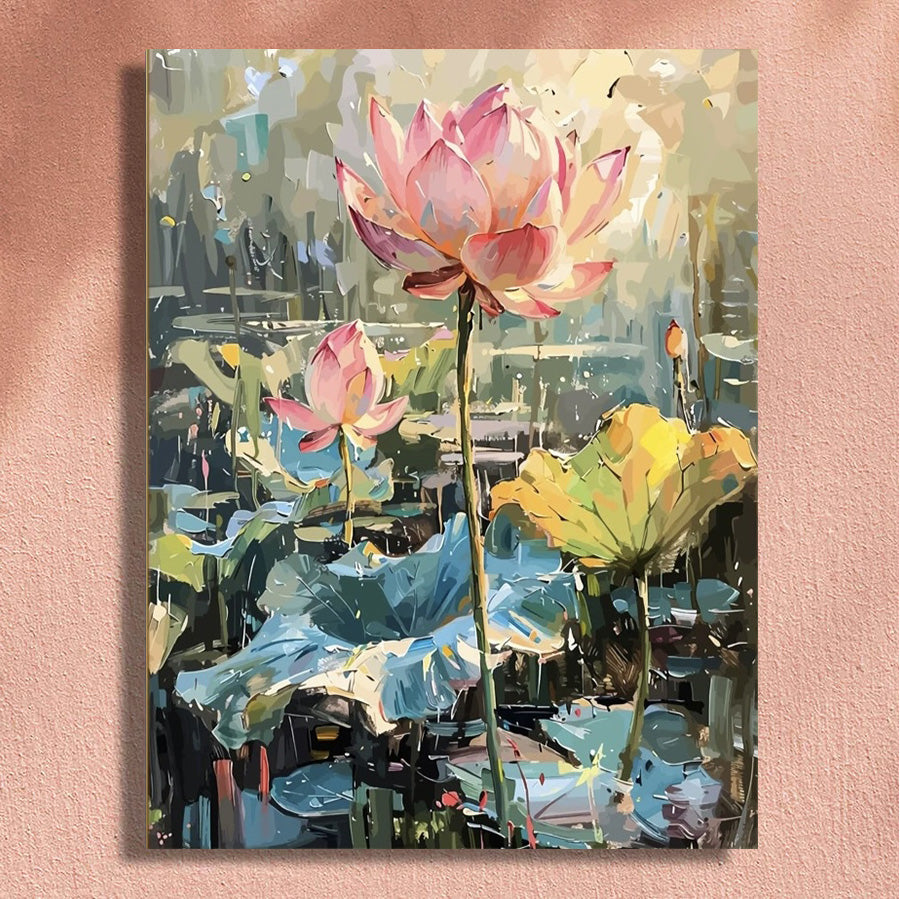 Painting By Numbers Kit - Lotus