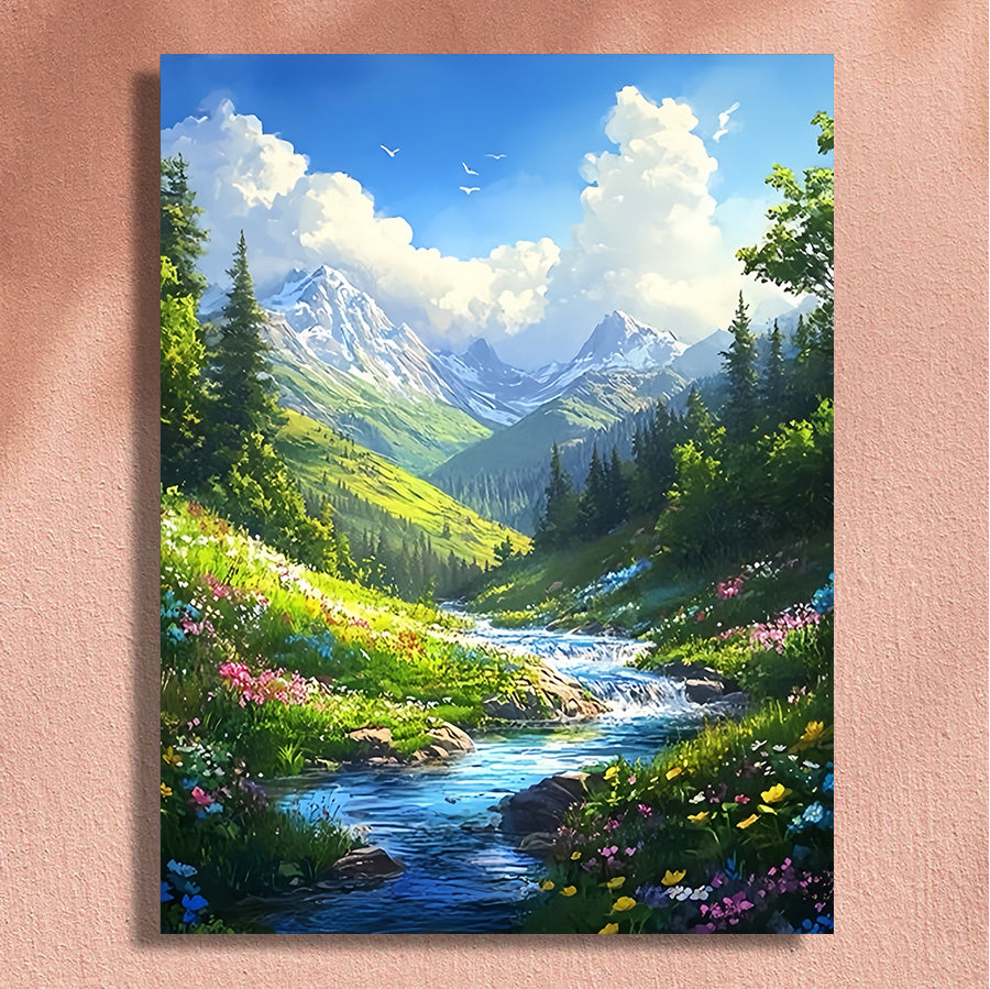 Painting By Numbers Kit - Beautiful Scenery