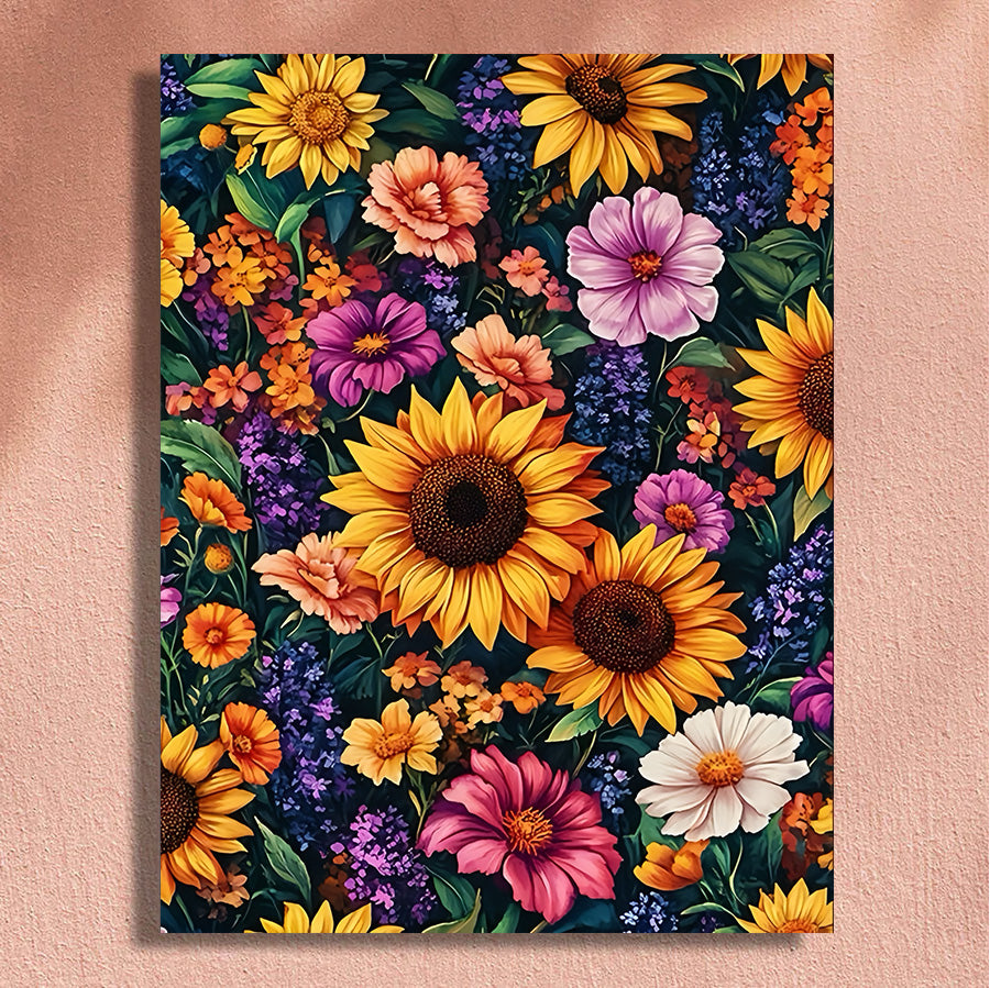 Painting By Numbers Kit - Flowers