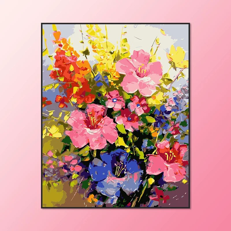 Painting By Numbers Kit - Flowers