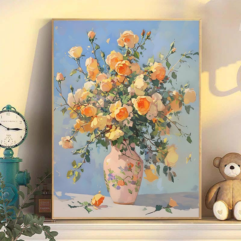 Painting By Numbers Kit - Flowers