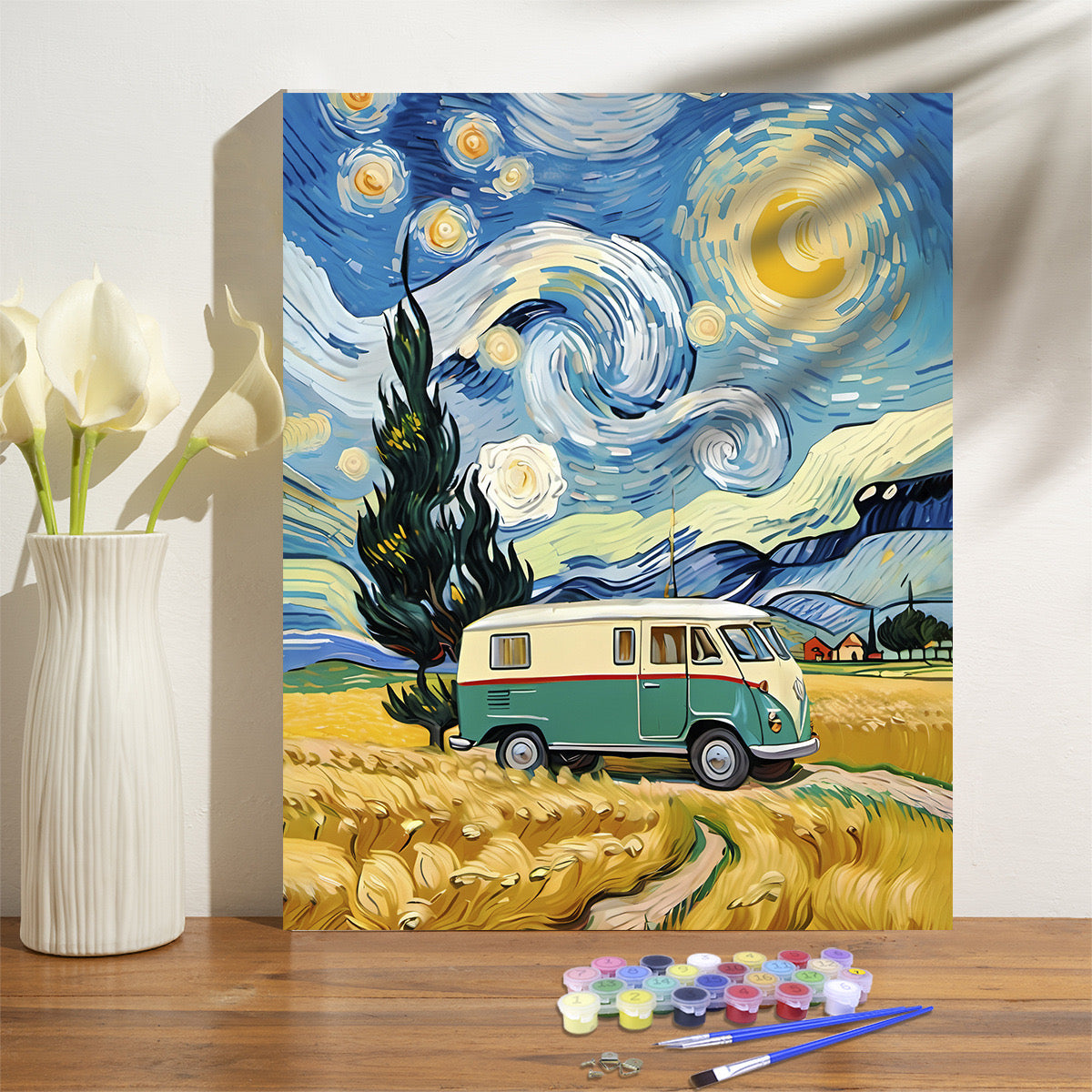 Painting By Numbers Kit - Fields Under The Stars