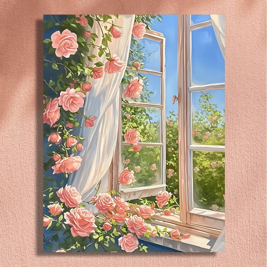 Painting By Numbers Kit - Window View