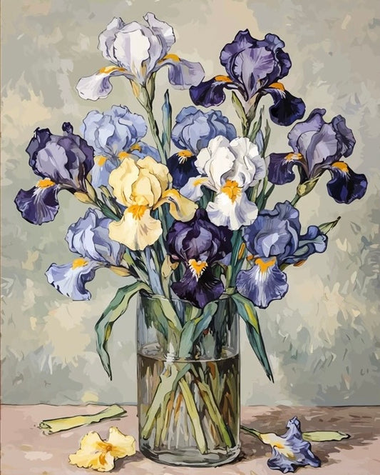 Painting By Numbers Kit - Flowers