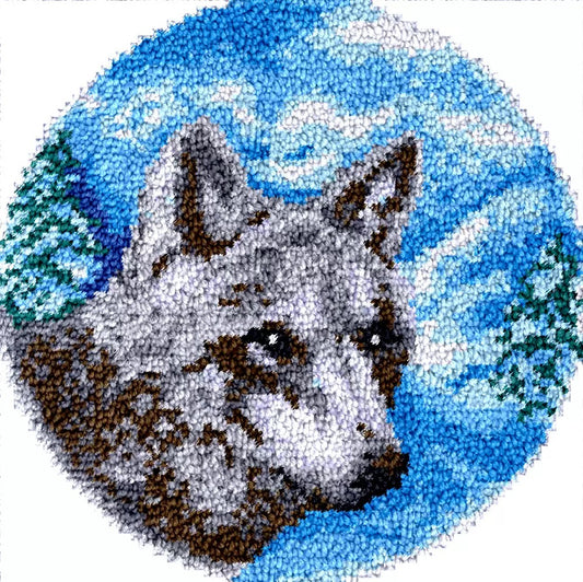 Latch Hook Rug Kit - Wolf