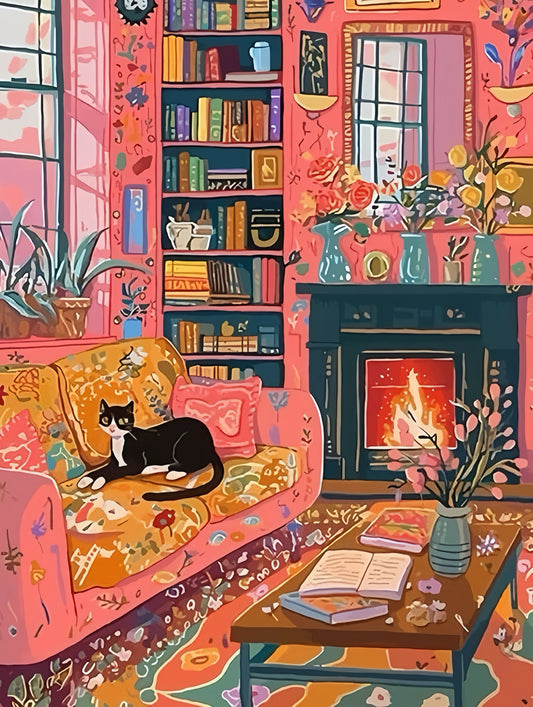 Schilderen Op Nummer - De kat in de kamer